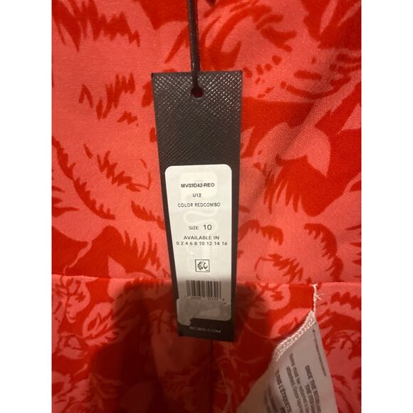 Bcbgmaxazria Floral Print Cutout Mini Dress Size 10 - Picture 5 of 5